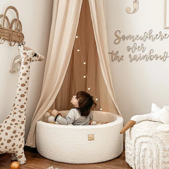 Okrúhly suchý bazén s loptičkami 90 cm Boucle – MeowBaby BBFM000