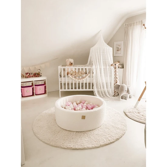 Okrúhly suchý bazén s loptičkami 90 cm Boucle Soft – MeowBaby BOU03001