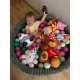 Okrúhly suchý bazén s loptičkami 90 cm Churros – MeowBaby MCHBAO2970
