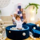 Okrúhly suchý bazén s loptičkami 90 cm Velvet – MeowBaby