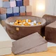 Okrúhly suchý bazén s loptičkami 90 cm Velvet – MeowBaby
