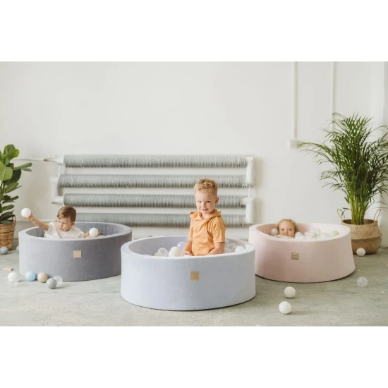 Veľký suchý bazén s loptičkami 120 cm Cotton – MeowBaby MEOS321W