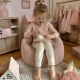 Sedací vak pre deti do domu Floreo Aesthetic – MeowBaby MAPUF32