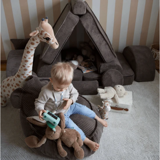 Sedací vak pre deti Sako Bag Teddy Aesthetic – MeowBaby ASTE001