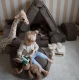 Sedací vak pre deti Sako Bag Teddy Aesthetic – MeowBaby ASTE001