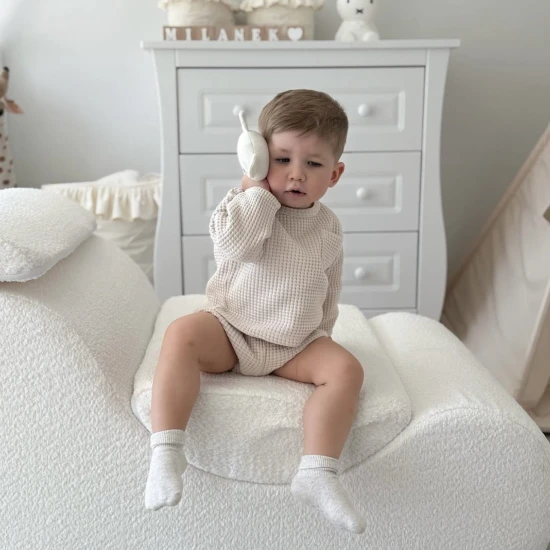 Pohodlné kresielko pre deti Wave Lounger Boucle – MeowBaby WLBOB01