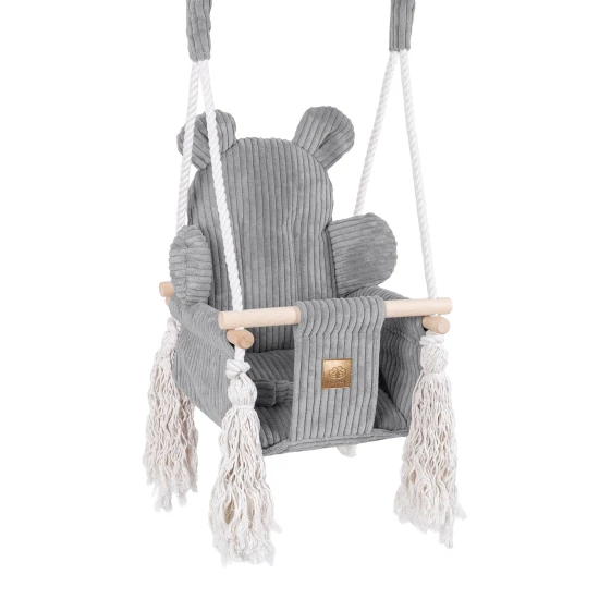 Interiérová hojdačka pre deti Bear Swing Aesthetic – MeowBaby AHBSB01