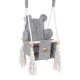 Interiérová hojdačka pre deti Bear Swing Aesthetic – MeowBaby AHBSB01
