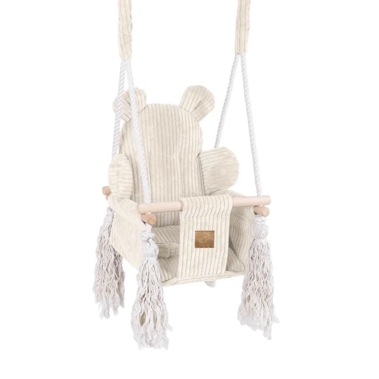 Interiérová hojdačka pre deti Bear Swing Aesthetic – MeowBaby AHBSB01