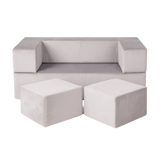 Modulárna sedačka pre deti Cube Velvet – MeowBaby SDST02
