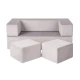 Modulárna sedačka pre deti Cube Velvet – MeowBaby SDST02