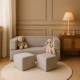 Modulárna sedačka pre deti Cube Velvet – MeowBaby SDST02