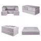 Modulárna sedačka pre deti Cube Velvet – MeowBaby SDST02