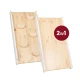 Drevený Montessori set 3v1 – rebrík, šmykľavka a lezecká stena – MeowBaby ZZWDA001