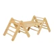 Drevený Montessori set 3v1 – rebrík, šmykľavka a lezecká stena – MeowBaby ZZWDA001