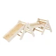 Drevený Montessori set 3v1 – rebrík, šmykľavka a lezecká stena – MeowBaby ZZWDA001