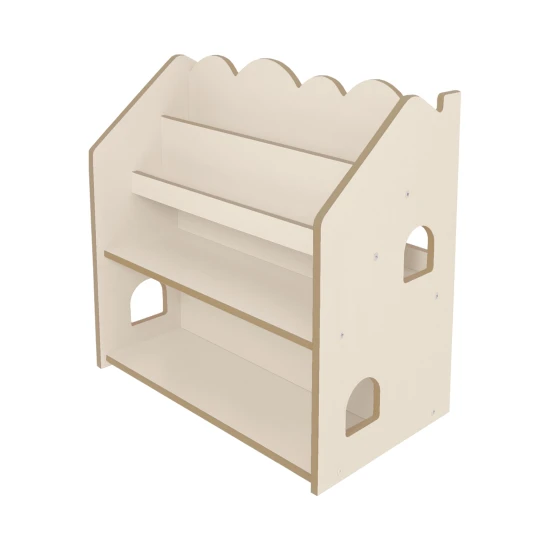 Montessori knižnica v tvare domčeka z MDF – MeowBaby MWORK048
