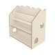 Montessori knižnica v tvare domčeka z MDF – MeowBaby MWORK048