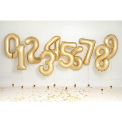 Balón Číslo 4 Zlatý 86 cm