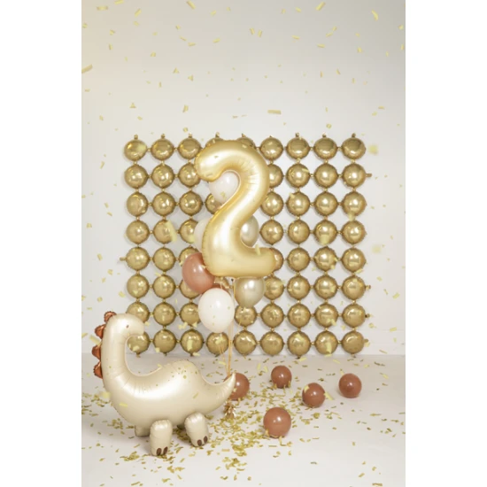 Elegantný balón na 2. narodeniny – v hlavnej úlohe zlatá