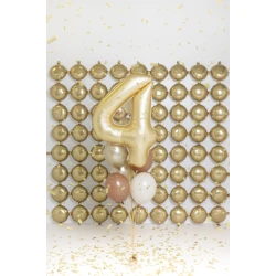 Balón Číslo 4 Zlatý 86 cm