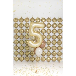 Balón Číslo 5 Zlatý 86 cm