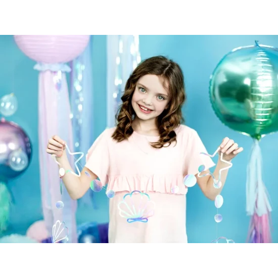 Girlanda Morská panna – Perleťová dekorácia pre tematické oslavy