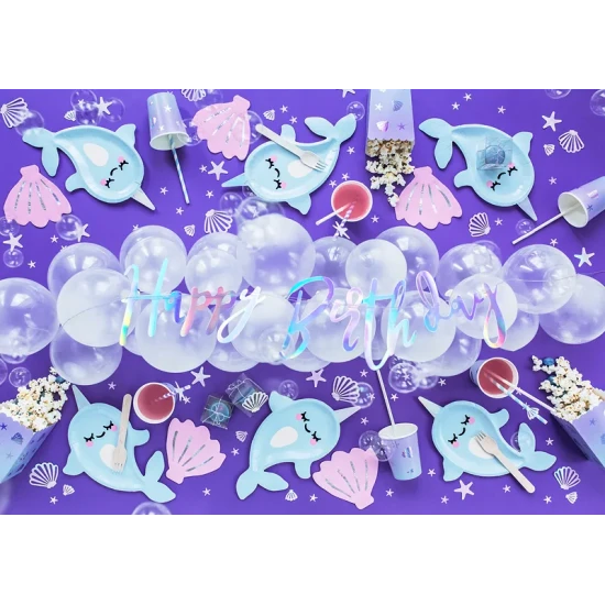 Girlanda Happy Birthday – Perleťová ozdoba na každú narodeninovú párty