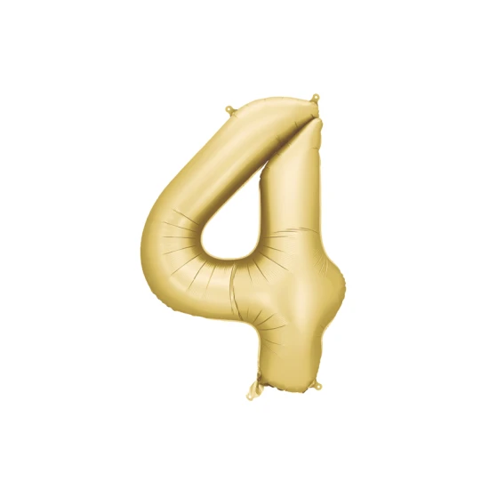 Elegantný balón na 4. narodeniny – v hlavnej úlohe zlatá