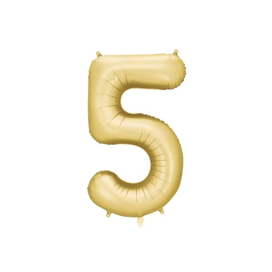 Elegantný balón na 5. narodeniny – v hlavnej úlohe zlatá