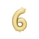Elegantný balón na 6. narodeniny – v hlavnej úlohe zlatá