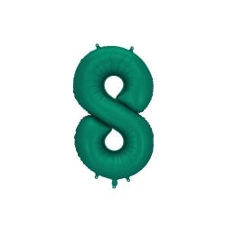 Balón Číslo 8 Tmavo zelený 86 cm