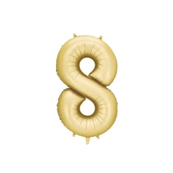 Balón Číslo 8 Zlatý 86 cm