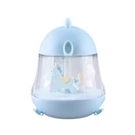 Detské svetielko s hudbou a kolotočom Modré