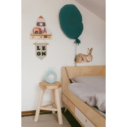 Budík so svetlom Zajačik Modrý