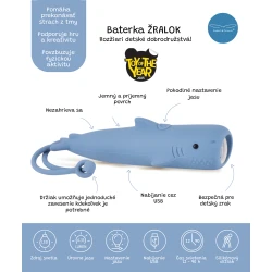 Detská baterka Žralok