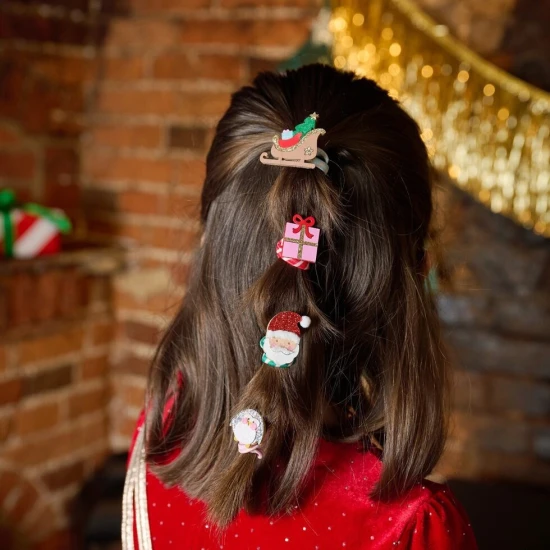 Gumičky do vlasov Veselý Santa 4 ks Gumičky do vlasov Veselý Santa 4 ks – Rockahula Kids X580