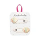 Sponky do vlasov Rainbow Shell – Dúhové mušle a jemné zlaté detaily pre dokonalý účes!