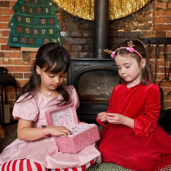 Veľká šperkovnica Konfety ružová Veľká šperkovnica Konfety ružová – Rockahula Kids JB531P