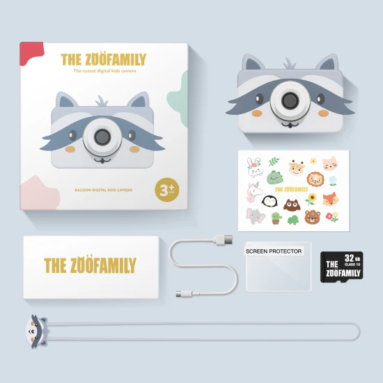 Detský digitálny fotoaparát Zoo Friends Medvedík čistotný Zoofamily