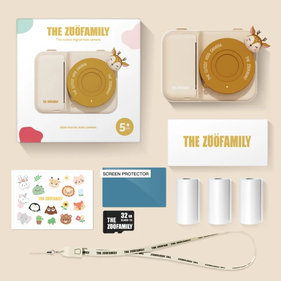 Detský instantný fotoaparát Zoo Print Medvedík čistotný Zoofamily
