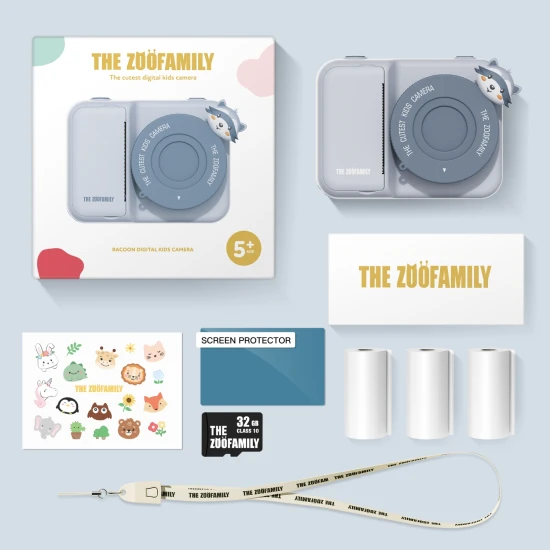 Detský instantný fotoaparát Zoo Print Medvedík čistotný Zoofamily