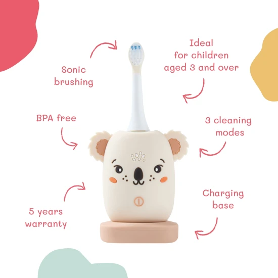 Detská elektrická zubná kefka Zoo Koala