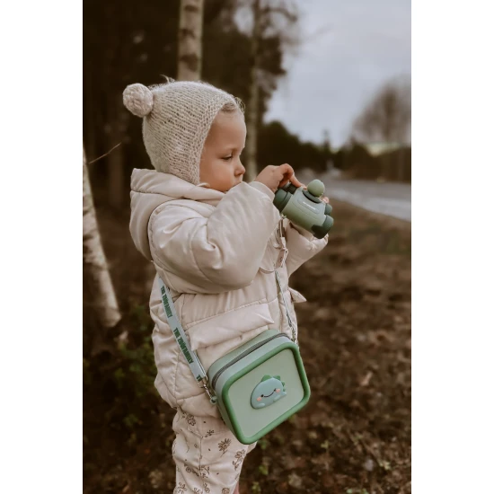 Detský ďalekohľad Zoo Eyes v tvare dinosaura so zeleným dizajnom a 8x zväčšením