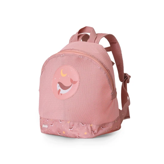 Sieťovaný batoh na pláž Whale Pink