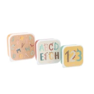 Desiatové boxy 3 ks Funny Letters