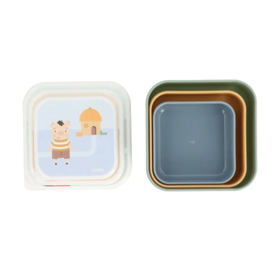 Desiatové boxy 3 ks The Three Little Pigs