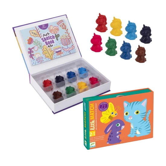 Zvýhodnený set – Kreatívna sada Voskovky Jednorožec a Kartová hra Malé dvojice