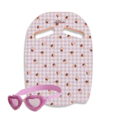 Set Strawberry Doska na plávanie a Plavecké okuliare pre deti