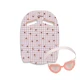 Zvýhodnený plavecký set Strawberry – Doska a okuliare pre deti